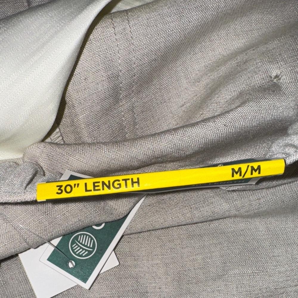 Linen-Blend Core Drawstring Pants COLOR — Silver Lining - Picture 6 of 7